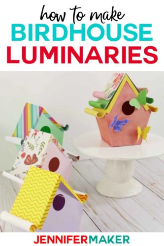 Paper Birdhouse Luminary with a Hidden Surprise - Jennifer Maker