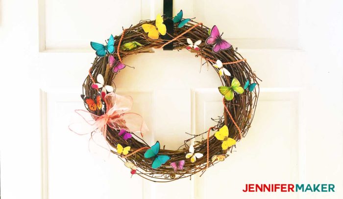 Download Paper Butterfly Wreath Jennifer Maker