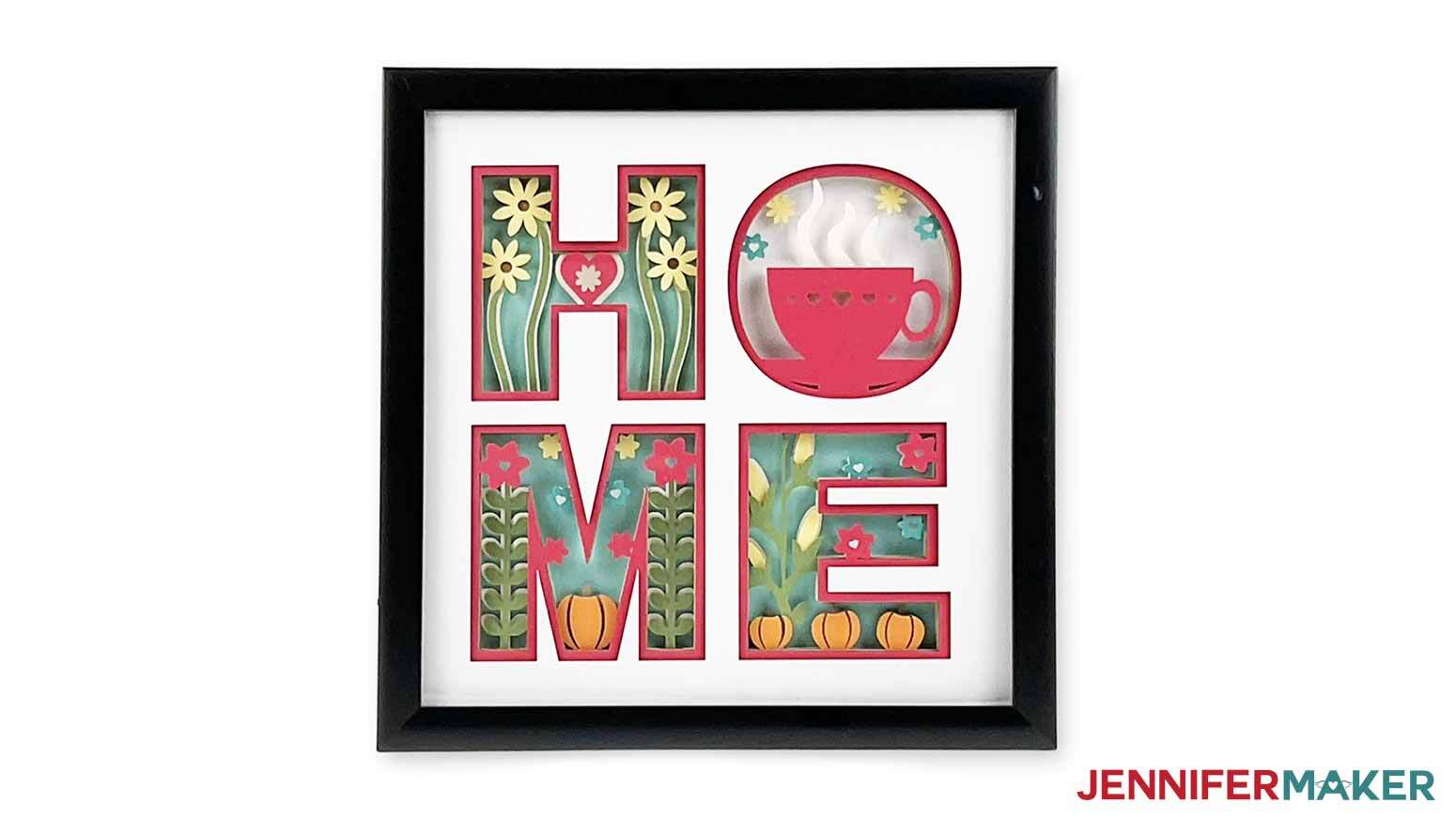 Paper Craft Home Decor Layered Home Hygge