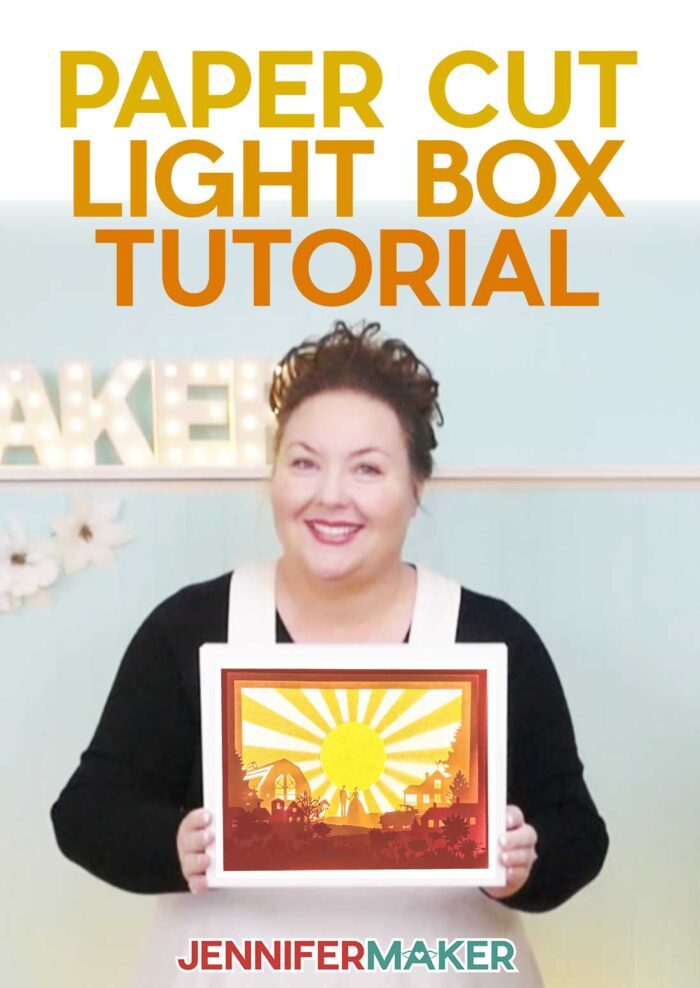 Paper Cut Light Box Tutorial with Jennifer Maker