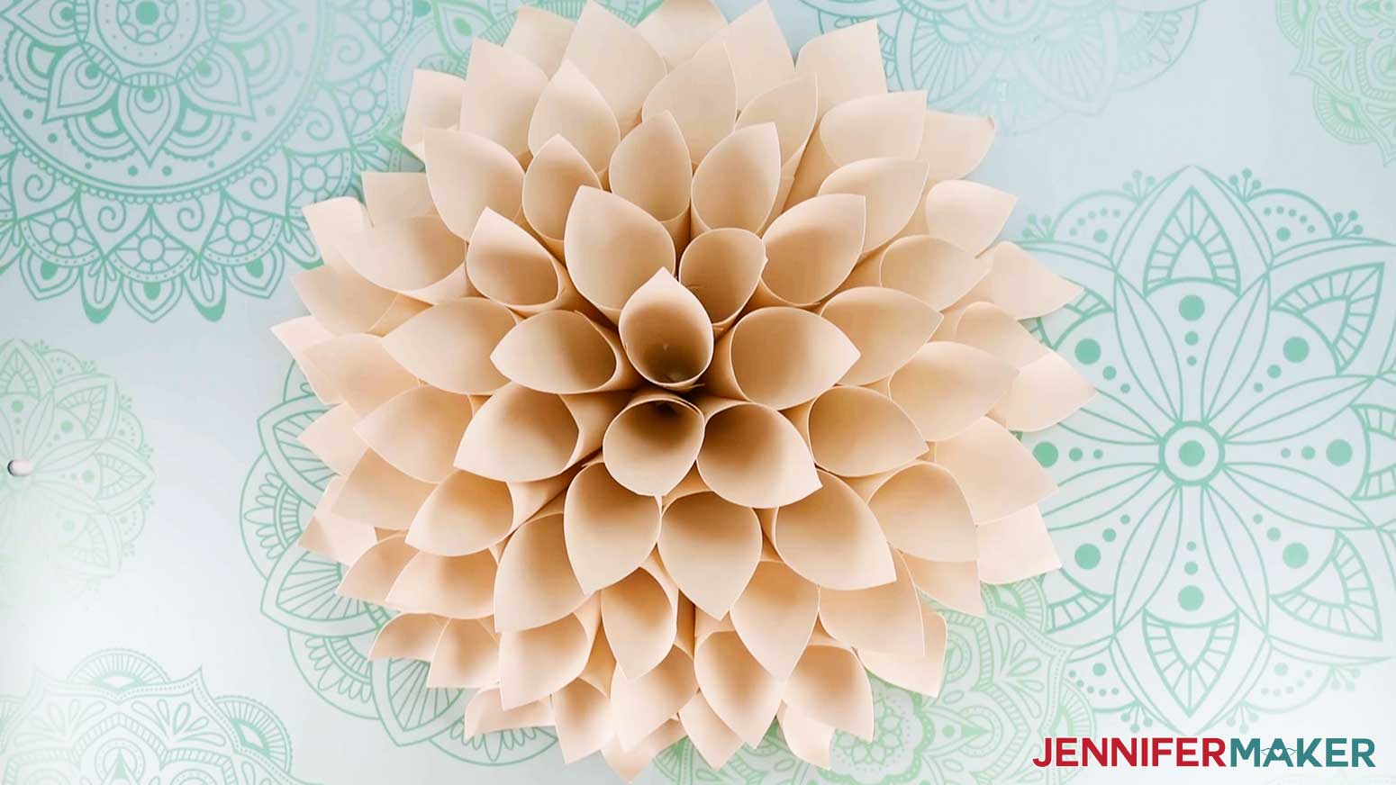 Paper Flower Dress Canvas Wall Art - Jennifer Maker