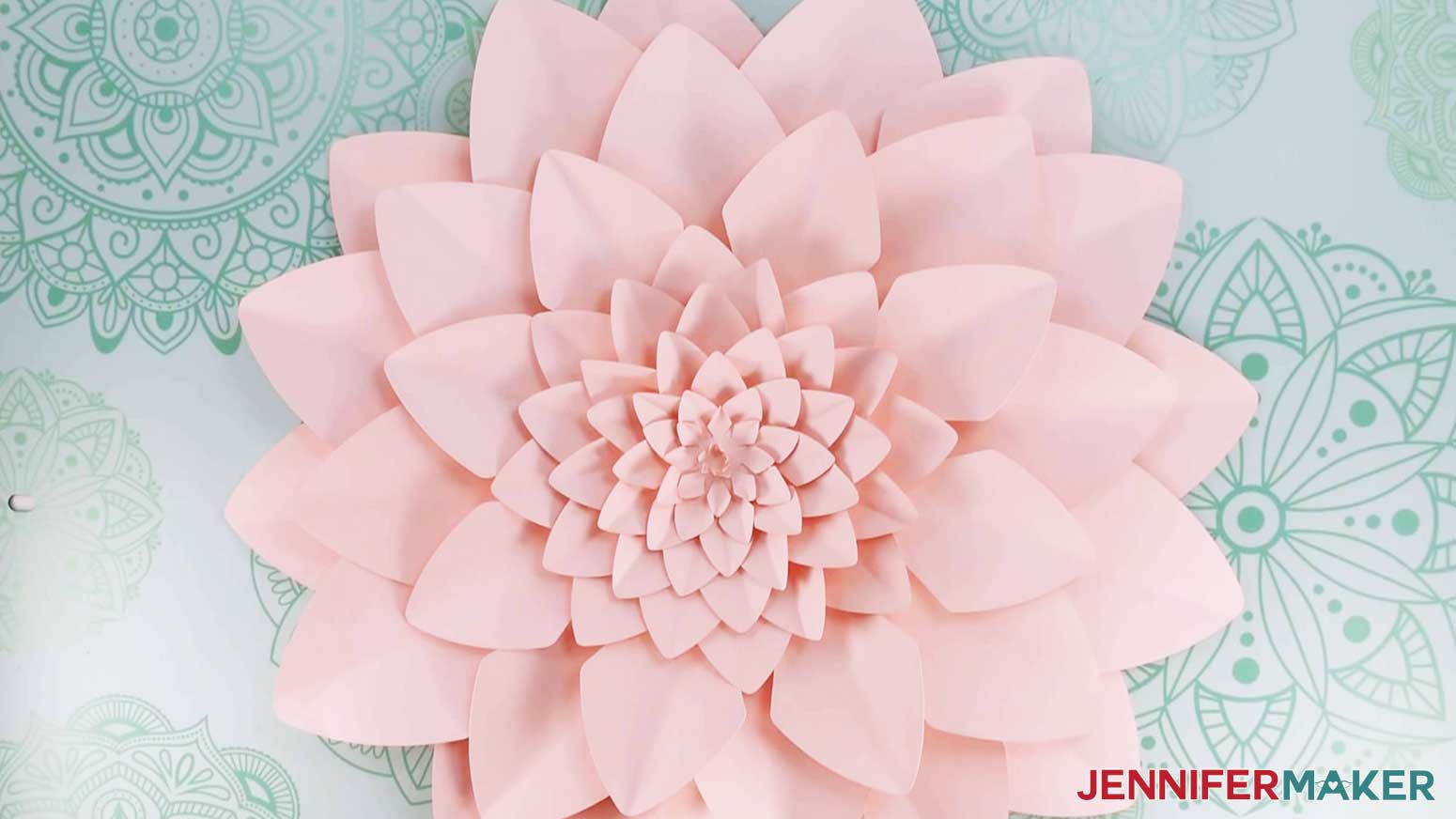 Paper Flower Dress Canvas Wall Art - Jennifer Maker