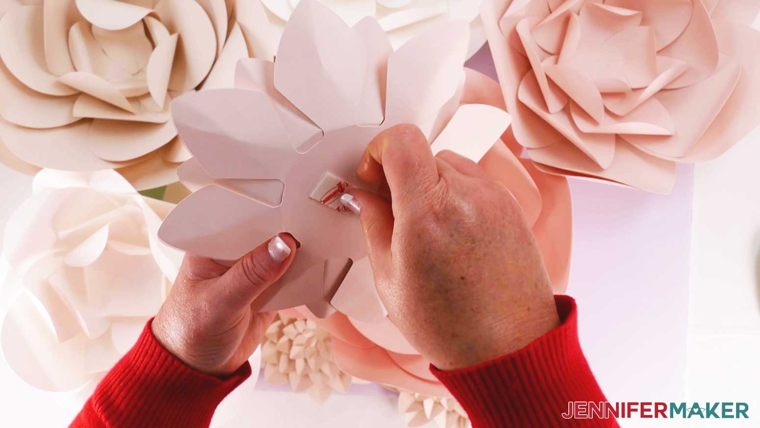 DIY Paper Flower Wall Décor - Flower Craft Ideas