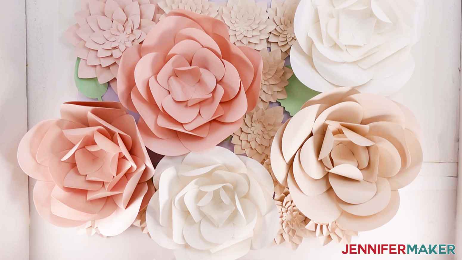 DIY Paper Flower Wall Décor - Flower Craft Ideas