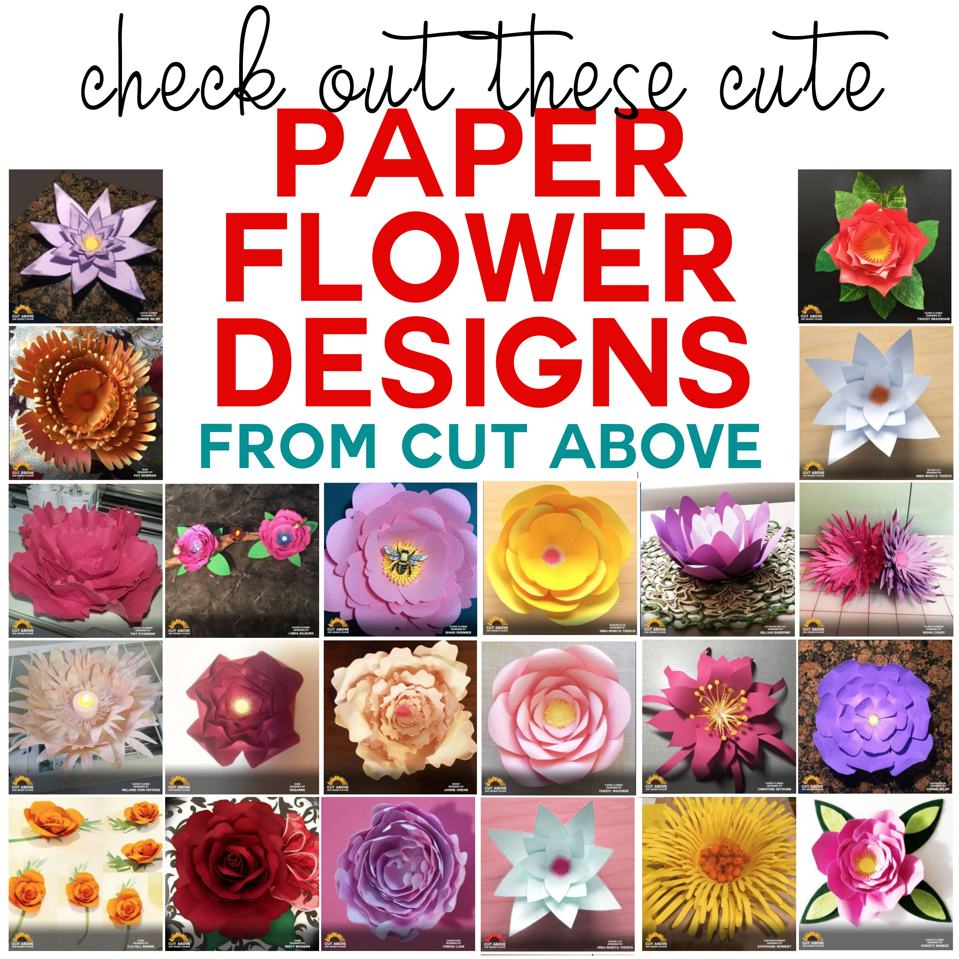 Download Paper Flower Designs That Will Blow You Away! - Jennifer Maker