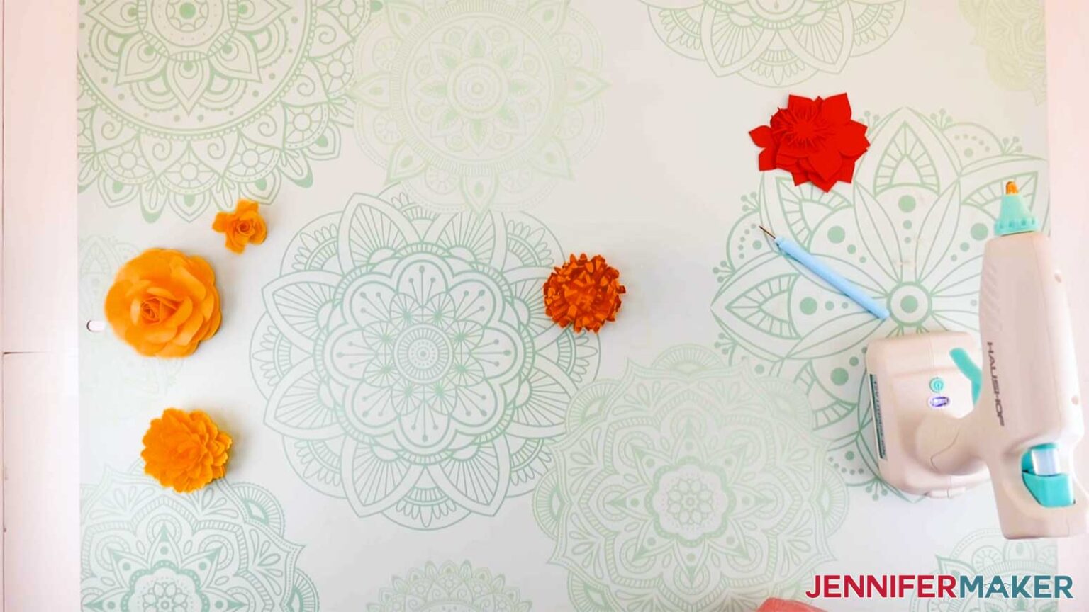 DIY Paper Flower Letter with 5 FREE Floral Patterns! - Jen…