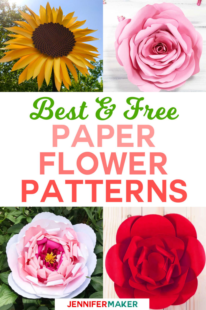 Download Diy Paper Flowers The Best Free Tutorials Patterns Videos Jennifer Maker SVG, PNG, EPS, DXF File