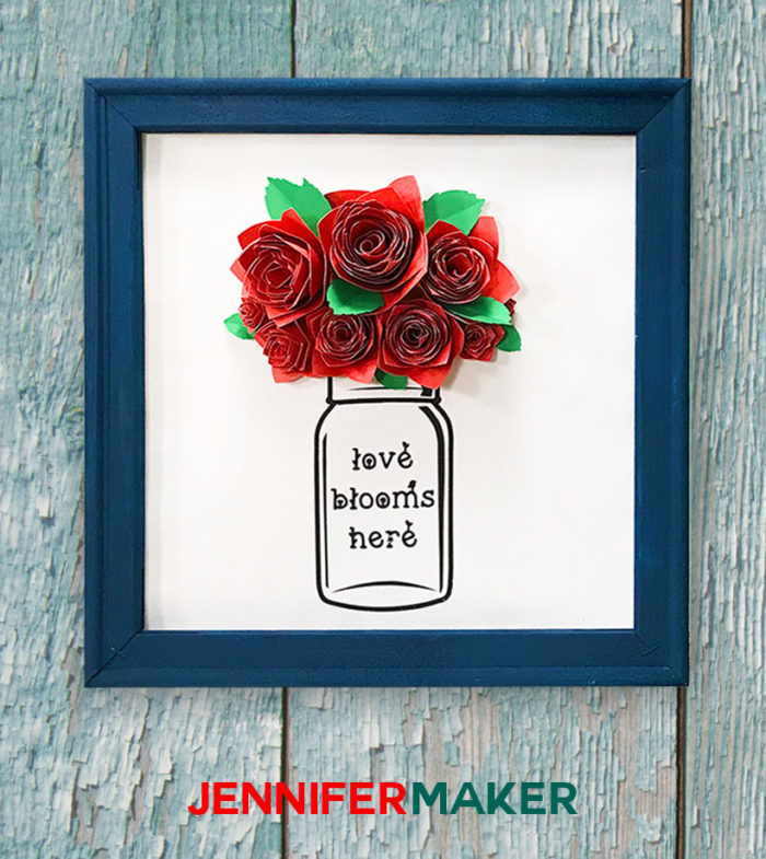 Diy Paper Flower Wall Art Mason Jars Vases Jennifer Maker