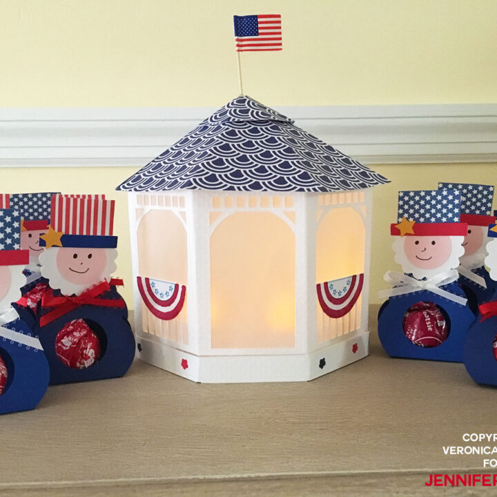 Patriotic Paper Gazebo by reader Veronica Jachim