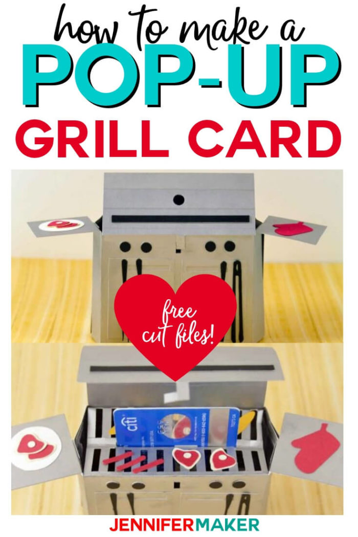 Download Pop Up Grill Card Gift Card Holder For Father S Day Jennifer Maker SVG, PNG, EPS, DXF File