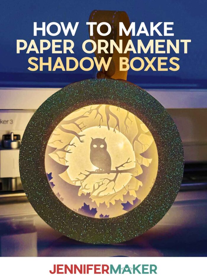 How to make Paper Ornament Shadow Boxes with free designs and tutorials with JenniferMaker