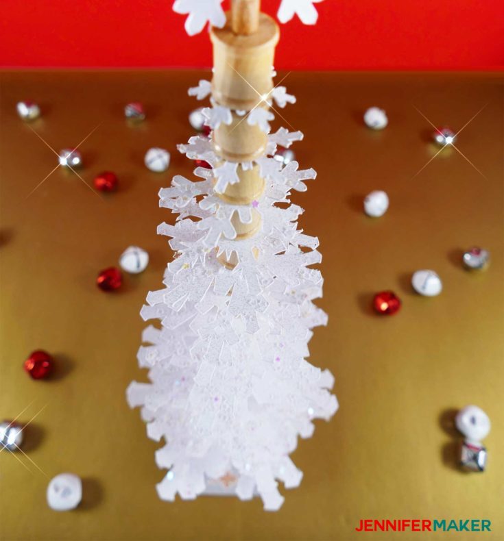 Paper Snowflake Christmas Tree Luminary Jennifer Maker