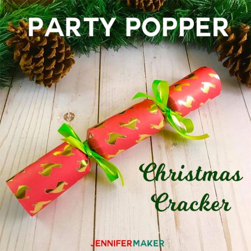DIY Party Popper | Christmas Cracker Tutorial | Cricut Silhouette SVG Cut File