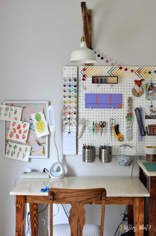 You NEED a pegboard in your craft room! This is the ultimate guide to pegboards, filled with #organization ideas, #storage tricks, and craft room decor tips. #craftroom #diydecor