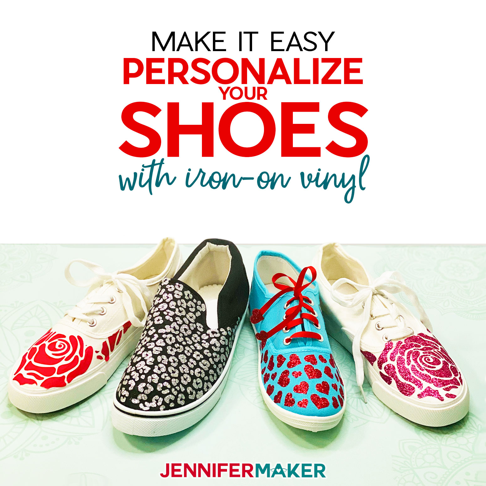 Download Personalize Your Shoes Iron On Vinyl Htv On Canvas Sneakers Jennifer Maker