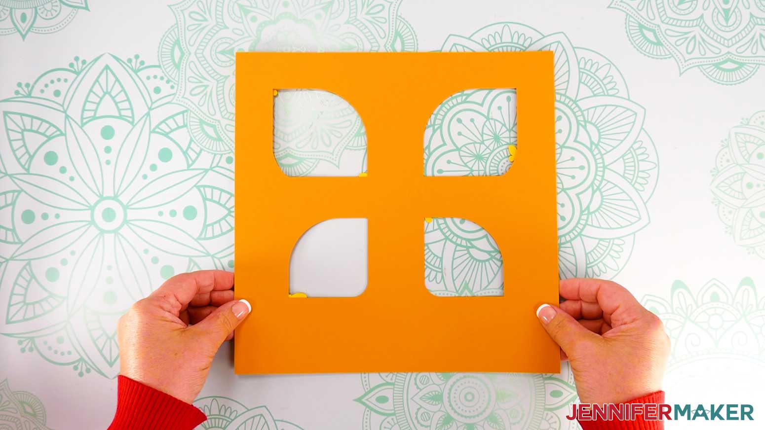 Flip the stack over so the top layer rests face down on your work surface.