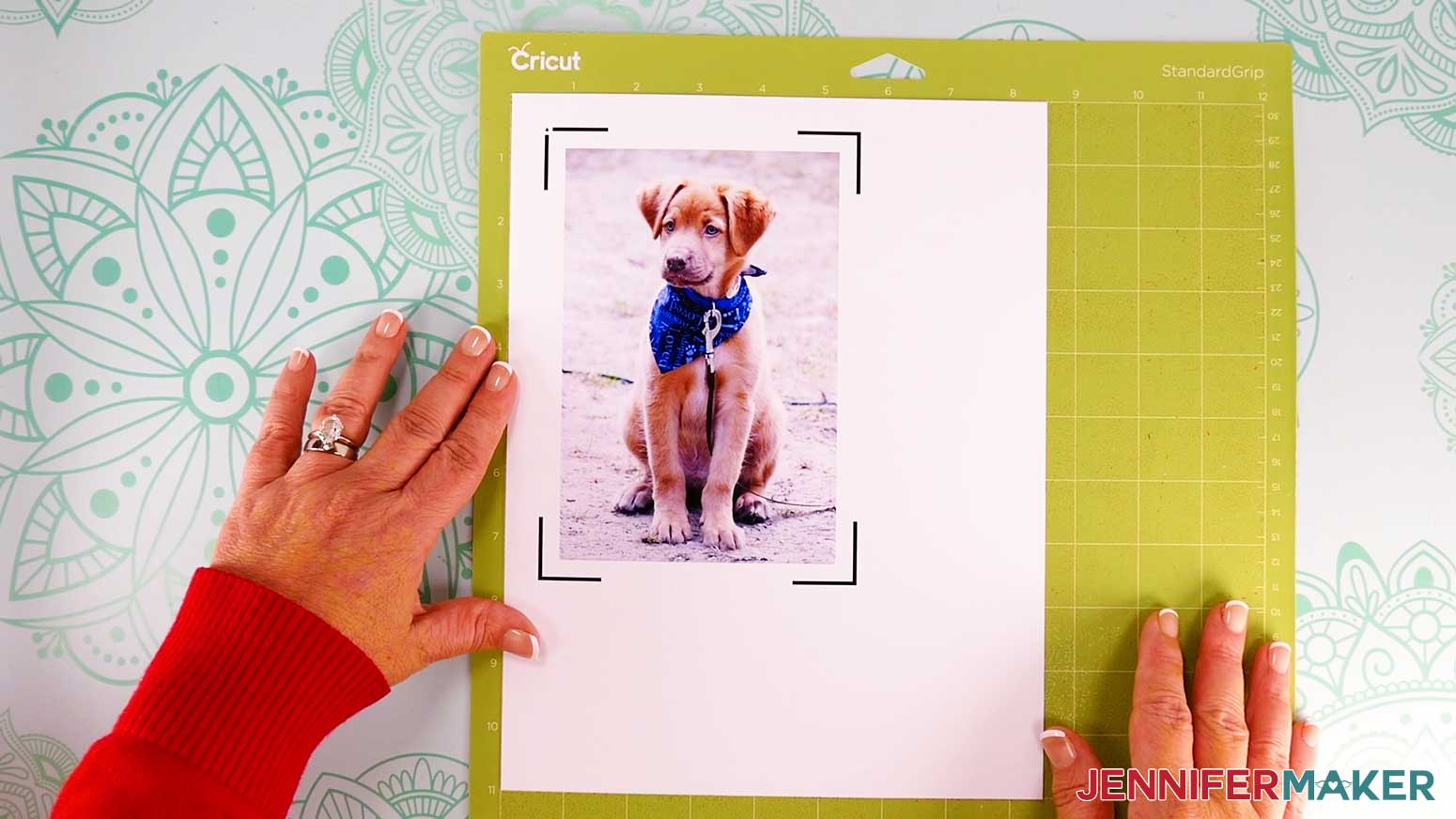 Place a sheet of clean copy paper on top of the print and use a brayer to make sure the print is fully adhered. Remove the copy paper.