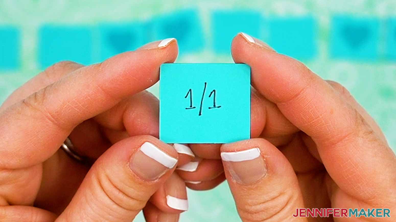 Write dates on the back of each icon to keep the squares in the correct order for the Temperature Tracking project.