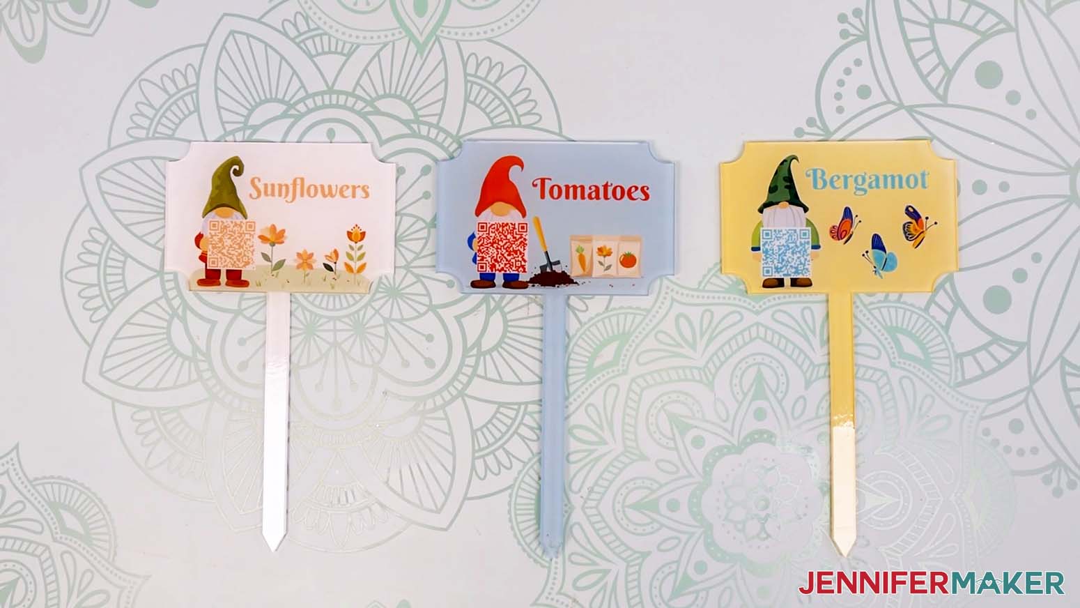 The plant care garden markers are ready to use.