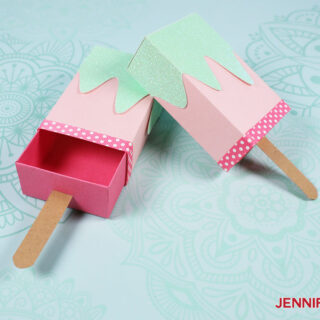 Ice Cream Treat Box Gift Card Holders - Jennifer Maker