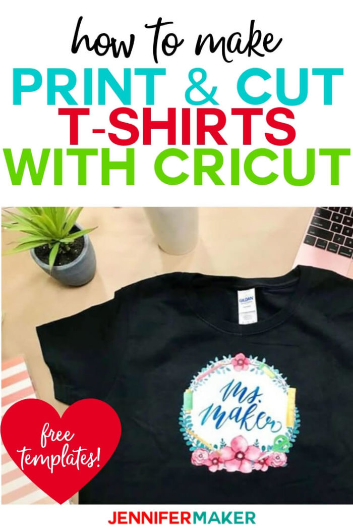 Download Print Then Cut Cricut Transfer T-Shirts - Jennifer Maker