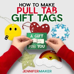 Learn how to make pull tab gift tags with JenniferMaker's tutorial!