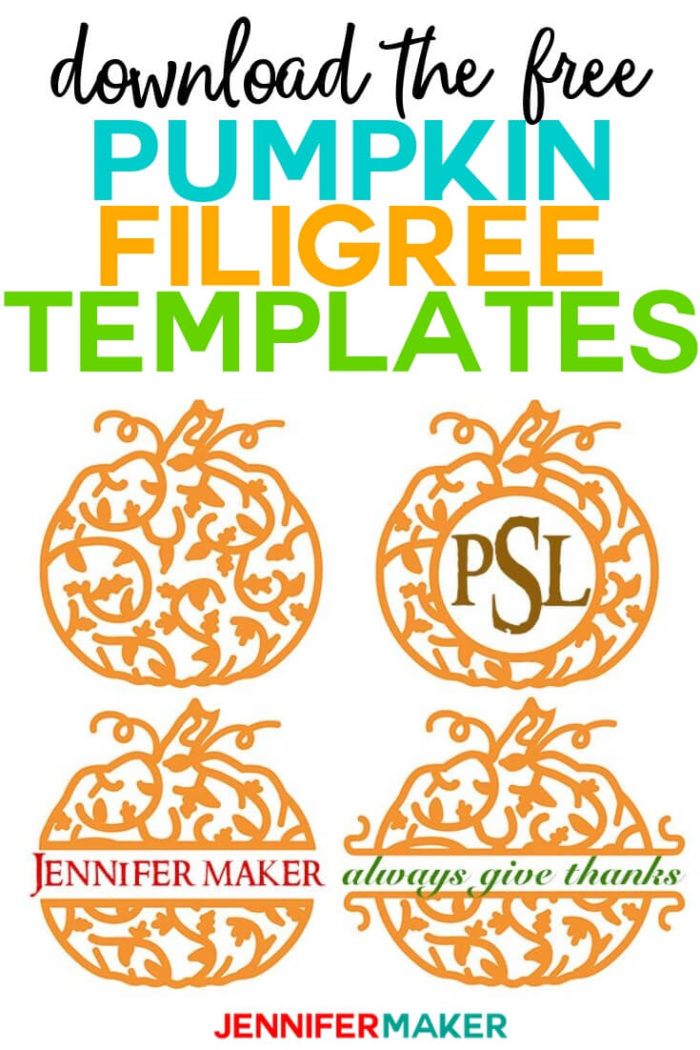 Pumpkin Filigree Design For Names And Monograms Jennifer Maker