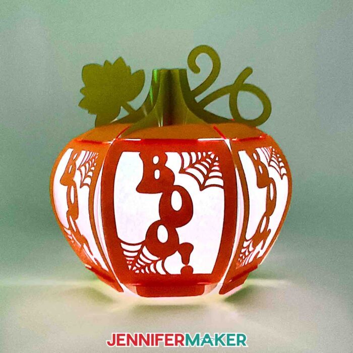 3D Pumpkin Lantern for Halloween - With Only Paper! - Jennifer Maker