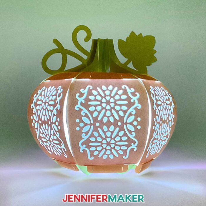 3D Pumpkin Lantern for Halloween - With Only Paper! - Jennifer Maker