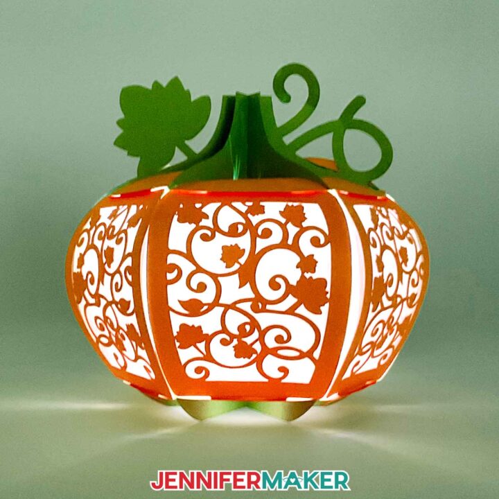 3D Pumpkin Lantern for Halloween - With Only Paper! - Jennifer Maker