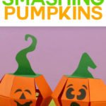 Learn how to make smashing pumpkins paper bombs with this step by step tutorial and free SVG cut file from Jennifer Maker. #cricut #cricutmade #cricutmaker #cricutexplore #svg #svgfile