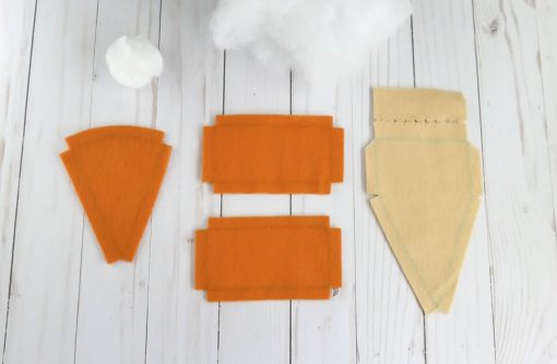 Pieces for the Pumpkin Pie Plushie