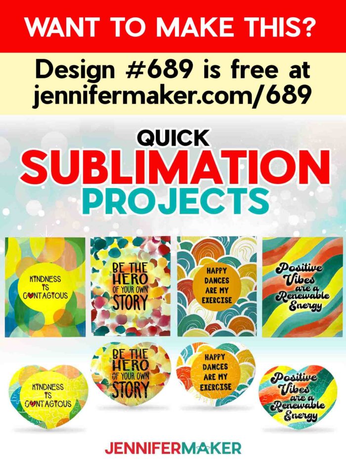 Learn how to make Quick Sublimation Projects with the BEST Free Sublimation Software for Epson Printers and JenniferMaker's tutorial!