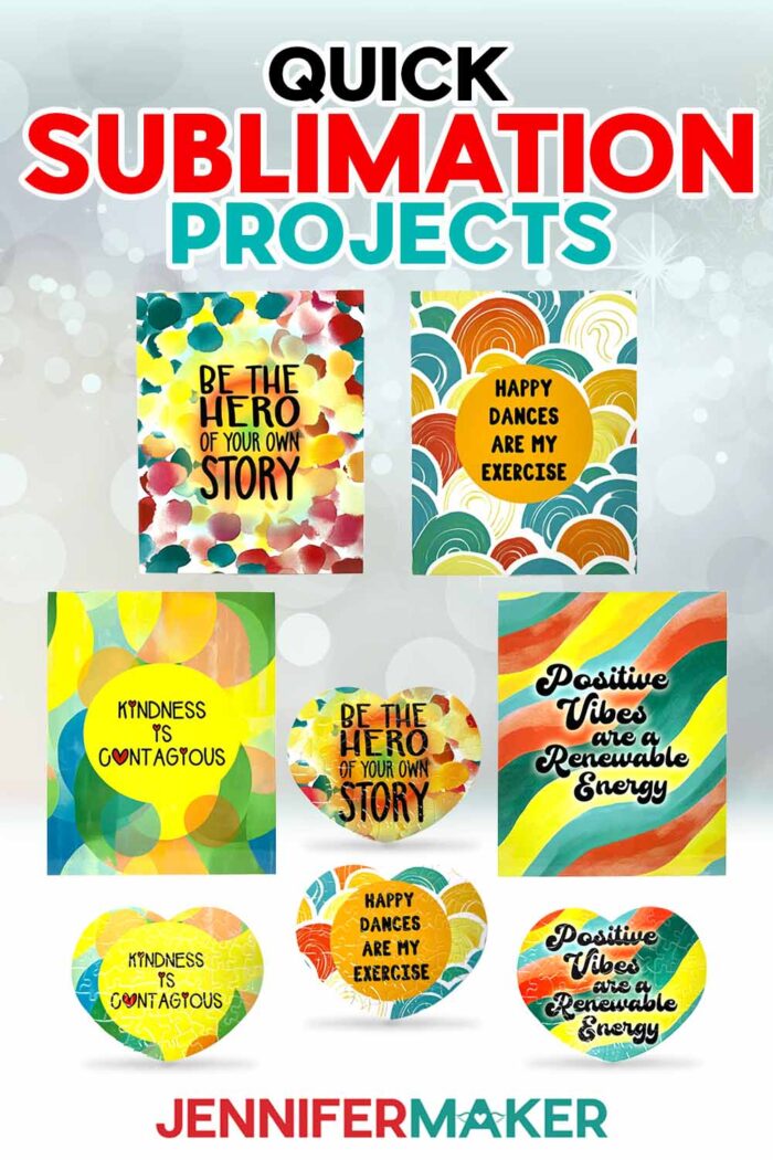 Learn how to make Quick Sublimation Projects with the BEST Free Sublimation Software for Epson Printers and JenniferMaker's tutorial!