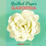 Quilled Paper Gardenia | Paper Flower SVG File and Pattern | #paperflowers #weddingflowers
