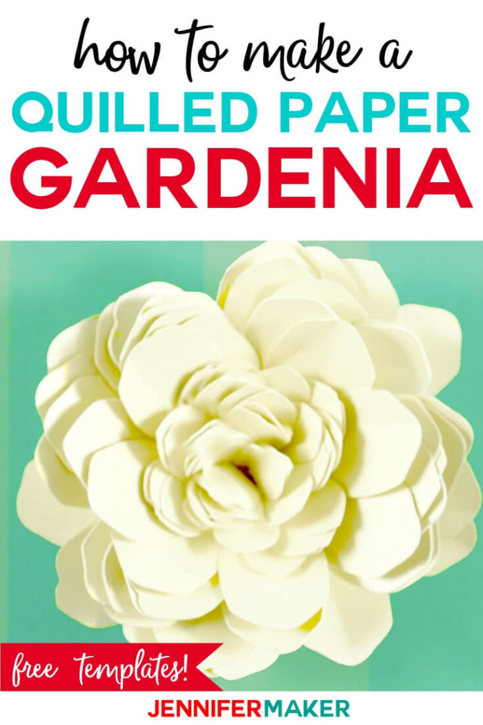 Download Quilled Paper Flower The Gardenia Jennifer Maker 3D SVG Files Ideas | SVG, Paper Crafts, SVG File