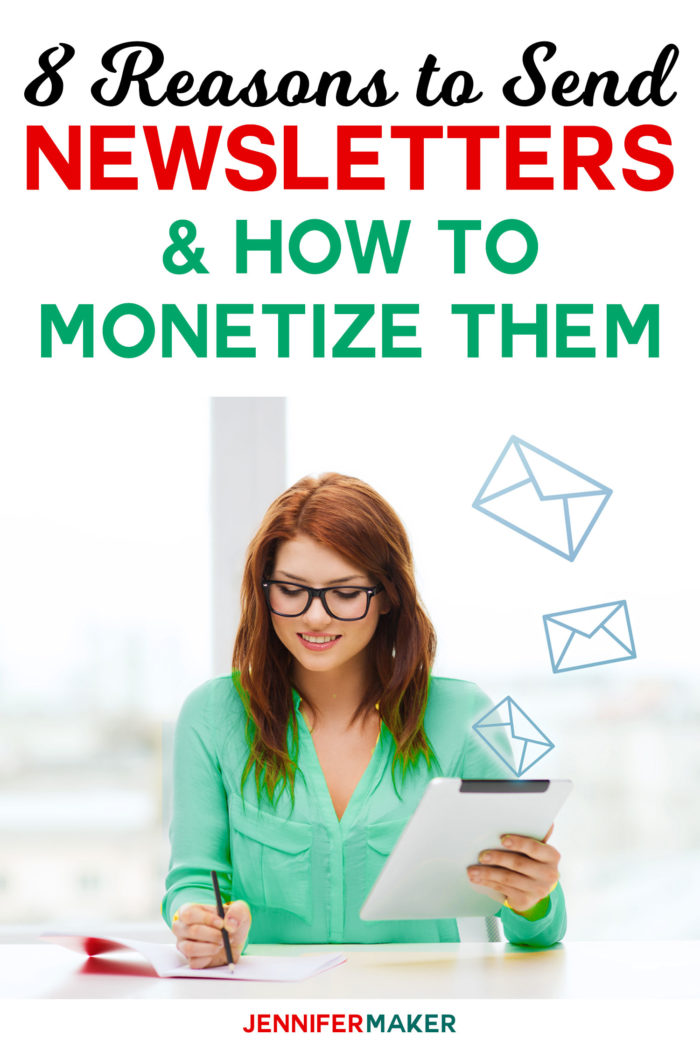 8 Reasons to Send Newsletter & How to Monetize Them #Blogging #Newsletters #marketing 