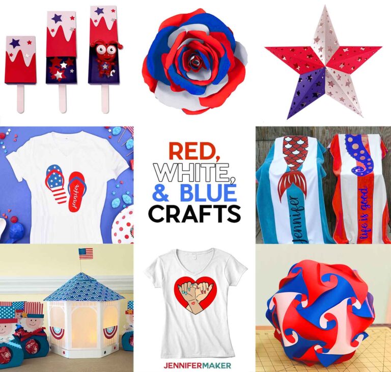 Red, White, & Blue Craft Ideas – Fun Things to Make This Summer!