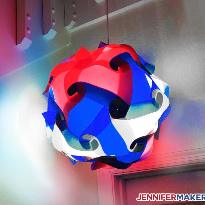 Image for DIY Puzzle Lamp in Patriotic Colors