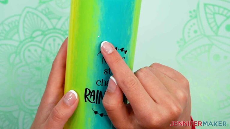 How to Remove Sublimation Ink from a Tumbler Two Ways! - Jennifer Maker