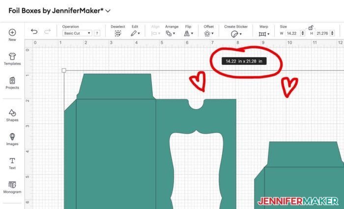 Corrected size of SVGs in Cricut Design Space