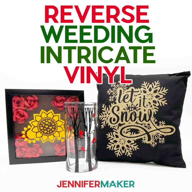 Reverse Weed Vinyl for Intricate Designs!