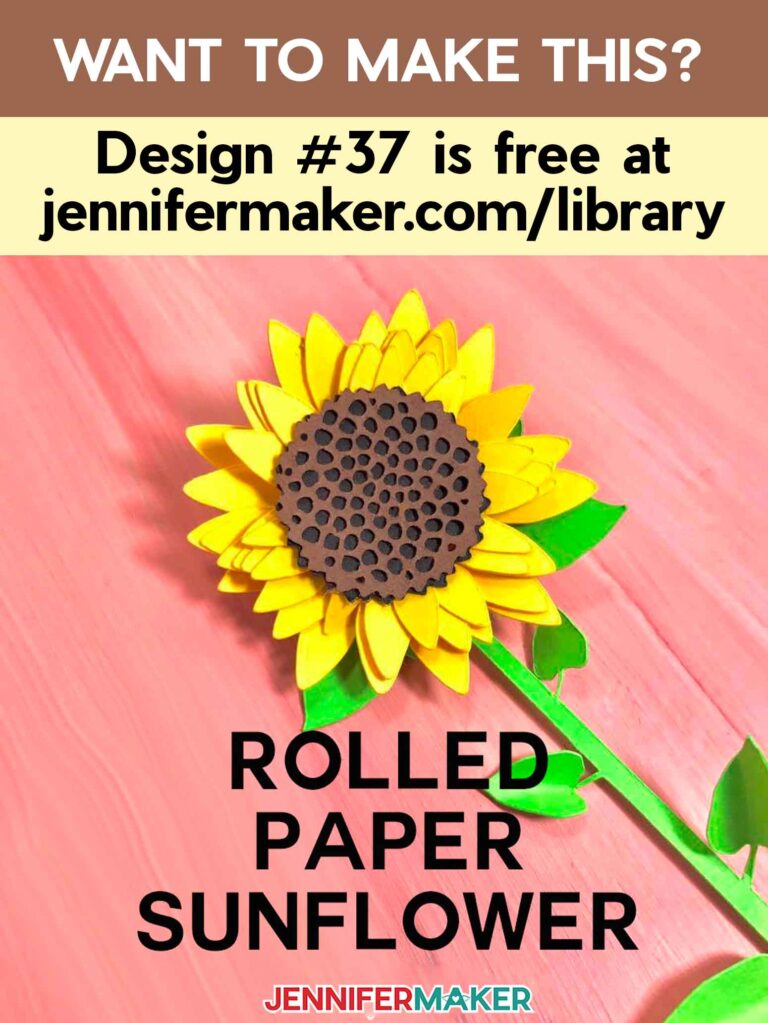 How to Make a Simple Rolled Paper Sunflower - Jennifer Maker