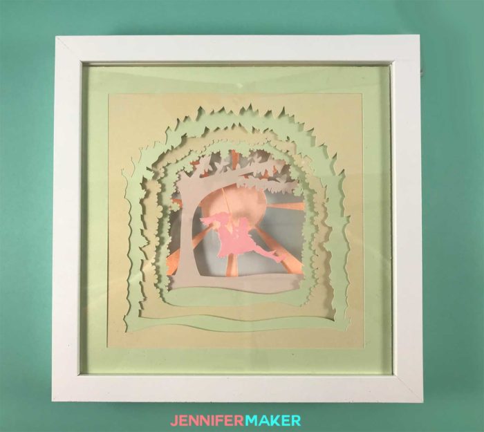 Shadow Box Paper Art Template to Customize! - Jennifer Maker