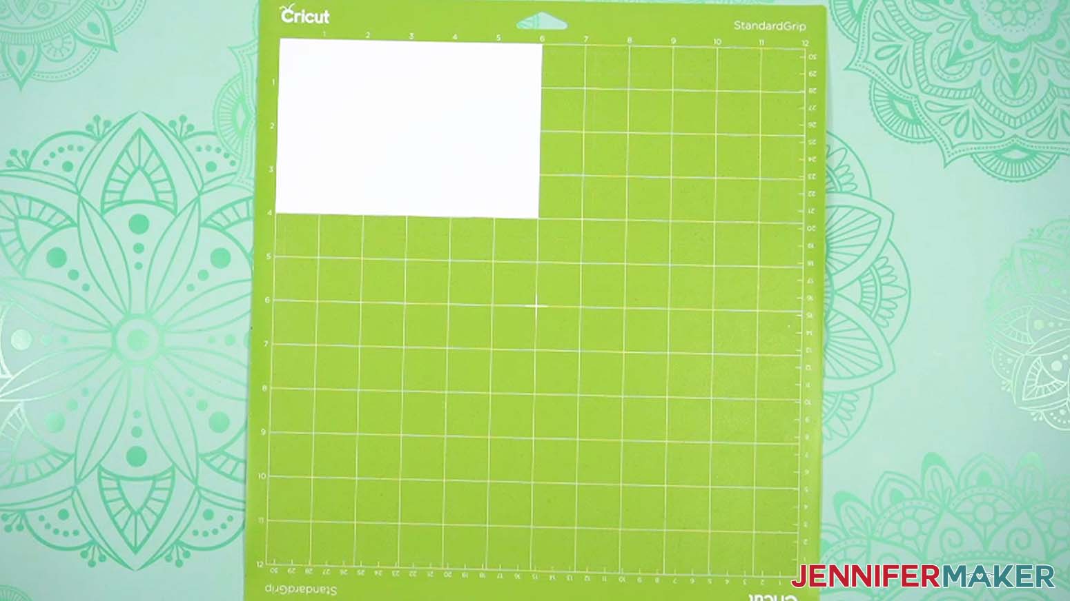 Place your vinyl shiny side up on a green StandardGrip machine mat