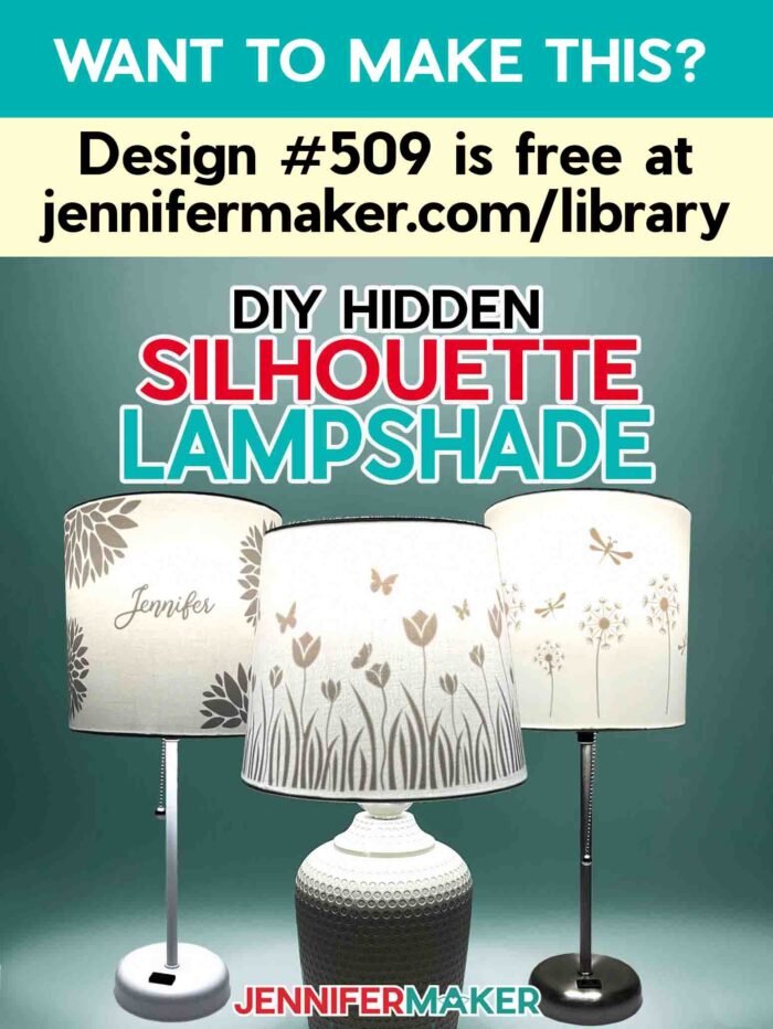 Free design for DIY Silhouette Lampshades by JenniferMaker