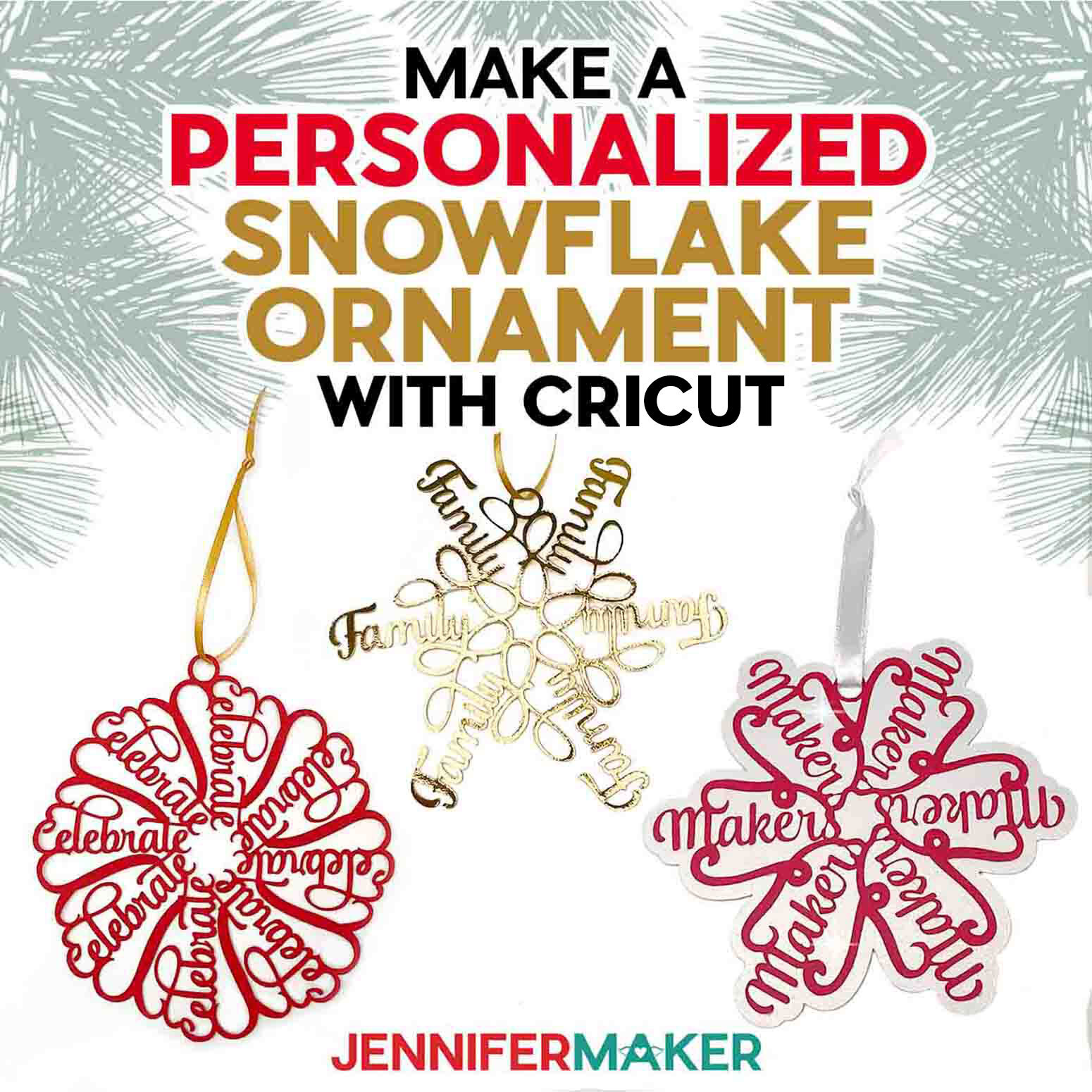 How To Make A Personalized Snowflake Ornament With Cricut