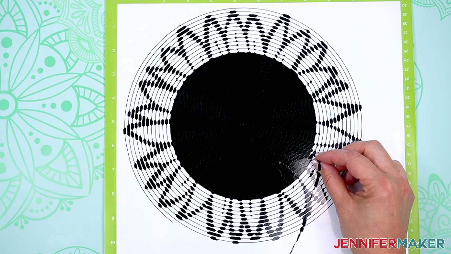 Weeding the sunflower spiral betty design