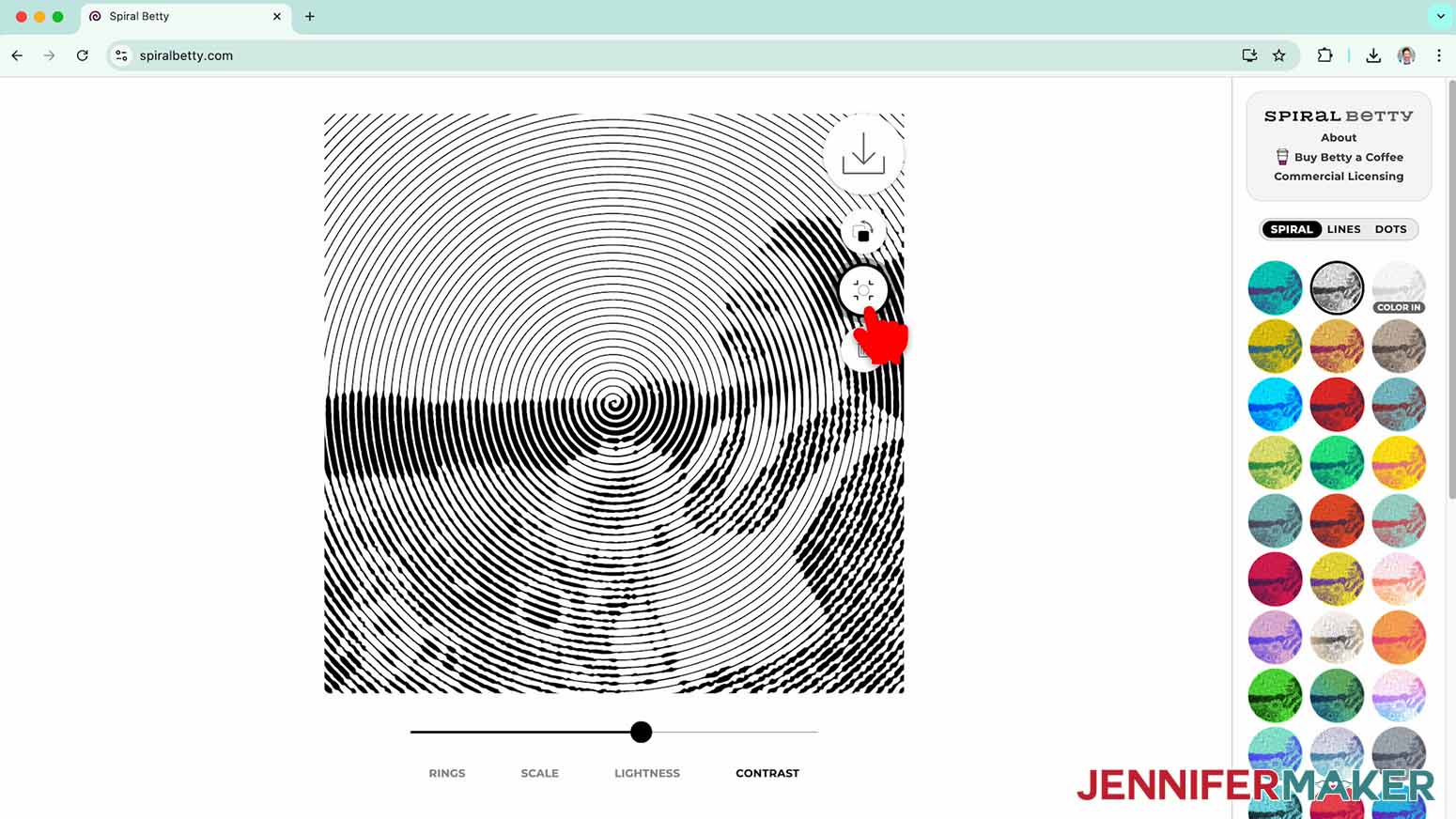 The third box changes the image from a circle to a square