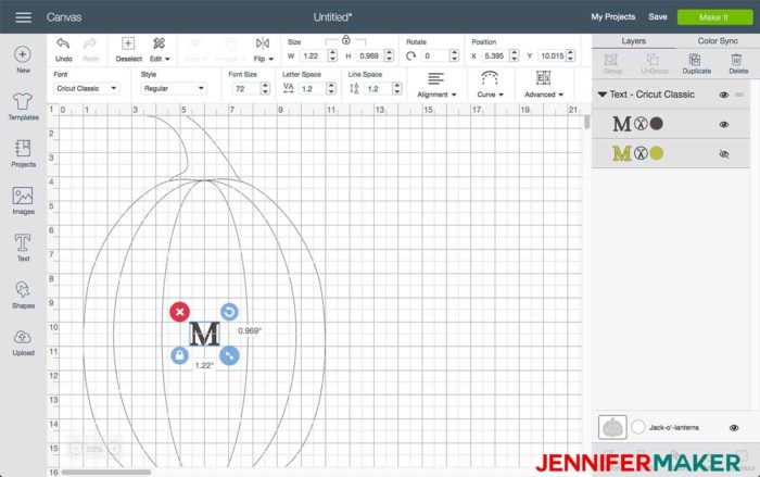 Download Cricut Split Monogram Tutorial + Free SVG! - Jennifer Maker